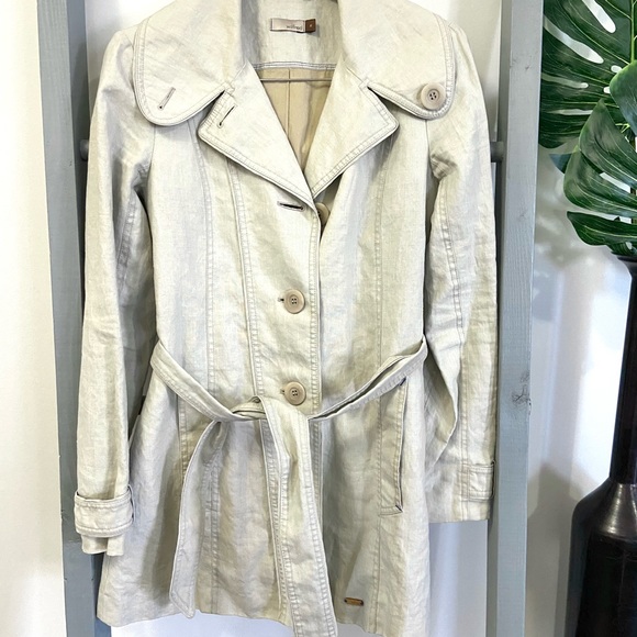 Wilfred linen trench coat sz M - Picture 1 of 8